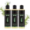 Crunier 3pc Shampoo Rosmarino Crescita Capelli,Shampoo al Rosmarino Crescita Capelli per Donne e Uomini,con Cheratina Idrolizzata Contro il Diradamento dei e la Perdita
