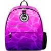 hype Zaino casual per scuola, università, lavoro, escursionismo, per bambini, ragazzi, ragazze, adolescenti, uomini e donne, Piscina Pastello, One Size, Casual