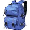 Oreunik Zaino da Viaggio per Scuola Superiore, Università, Uomo Donna, Adolescente Porta PC 15,6 Pollici Leggero Resistente, Nero (Blu)