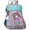Gorjuss A Whispered Key Zaino Casual Multicolore 31 x 38 x 15 cm Nylon 17,67 L, multicolore, Taglia unica, Zaino Casual
