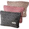 HTTDSLF 3 Pezzi Beauty Case da Viaggio, Borsa Cosmetica in Tela, Borsa da Viaggio con Cerniera, Pochette Donna Trucchi, Borsas Trucco per Cosmetici, Portatile Trousse Trucchi per Viaggi e Deposito