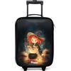 NoBoringSuitcases.com® Valigia Per Bambini Compatto 48x31x19 cm Bagaglio Ultraleggero Trolley A Mano Rigidi LED Ruote Valigie Bimbi - Ragazze - Strega - Pozione