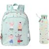 Tutete Set Zaino Scolastico e Borraccia Acciaio Inossidabile 750 ml BPA | The Three Little Pigs