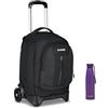 Invicta Trolley Scuola Plug Led, Nero, 3 in 1, Zaino Doppio Scomparto Con Carrello Sganciabile, Tasca Per PC, Tasca Per Borraccia, 34 lt, Scuola Media e Superiore, Viaggio, Zaino R