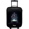 NoBoringSuitcases.com® Valigia Per Bambini Compatto 48x31x19 cm Bagaglio Ultraleggero Trolley A Mano Rigidi LED Ruote Da Viaggio - Ragazzo - Strega - Calderone - Magia