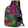 WECECE Zaini Scuola Leopard Alunna Elementare Zainetto Cheetah Animal Bambino 8-11 Anni Cartella Scolastica 7-11 Anni, Bookbag Rientro Scolastico Gita Viaggio Leggero Resistente