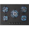 Klarstein Piano Cottura Gas 5 Fuochi 10400W, Vetro e Acciaio Inossidabile, GPL, Accensione Integrata, Design Moderno, Potente e Sicuro per Cucina a Gas da Incasso