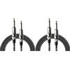 Stagg SGC3DL Cavo Pro Dritto Deluxe per Strumenti Musicali da Jack 6.3 mm, 3m, Nero (Confezione da 2)