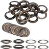 QUARKZMAN 20Set Occhielli per Teloni con Rondelle 40mm Kit Occhiello Strumento Metallici per Tende in Tessuti Cinture in Pelle Borse Fai Da Te, Bronzo (Perforatrice Non Inclusa)