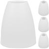 POPETPOP Pezzi Paralume Plastica Lampada da Bianco 4 Tavolo | 40mm Foro Centrale, Facile da Montare e Rimuovere, per Camera e Soggiorno