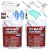 DNSGOOR 1Gal/128Fl.oz Gomma Liquida Rivestimento Tetto,Impermeabilizzante per Tetto,Sigillante Riflettente Solare,Rivestimento di Riparazione Flessibile in Gomma per Rimorchi,Camper e Camper per
