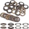 QUARKZMAN 20Set Occhielli per Teloni con Rondelle 30mm Kit Occhiello Strumento Metallici per Tende in Tessuti Cinture in Pelle Borse Fai Da Te, Bronzo (Perforatrice Non Inclusa)