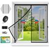 Esvyit Zanzariera Magnetica Finestra,Zanzariere Magnetiche con Calamita per Finestre,Zanzarie Fissa Senza Fori Nastro Adesivo,Universale Mosquito Net per Balcone Scorrevole Window Camper (Nero, 100 x140cm)