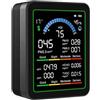 Generico Rilevatore 10-in-1 e Formaldeide - Tester Aria Casa | Monitor Temperatura Umidità - ABS + Metallo | Qualità Aria Interna Ufficio Camera Cucina