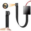 HGYGHO 64GB Mini Telecamera, 1080P DIY Piccola Videocamera Spia(No WiFi) | Telecamera Nascosta con Rilevamento del Movimento, Batteria 2000mAh Supports 11H di Sorveglianza alla Telecamera di Sicurezza