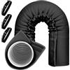 Qikam Copertura Per Tubo Condizionatore Portatile, Copri Tubo Scarico Condizionatore Portatile, Copertura Isolante per Tu-bo AC Diametro 130 mm/150mm, Antipolvere & Lavabile