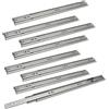 Ansobea Guide per cassetti 500 mm, guide a sfera con portata di 45 kg, estraibili completi, guide telescopiche, dimensioni complete 1000 mm, 4 paia (8 pezzi)
