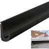 Inscrip Grondaia a Forma di J per Camper - Deviatore di pioggia dal tetto a forma di J - Adesivo in PVC a forma di J - Per veicolo, camion, camper, barca, auto, furgone, porta - Nero - 20 m