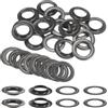 QUARKZMAN 20Set Occhielli per Teloni con Rondelle 30mm Kit Occhiello Strumento Metallici per Tende in Tessuti Cinture in Pelle Borse Fai Da Te, Gunmetal (Perforatrice Non Inclusa)