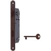 bricoleva.it Serratura Porta Interna, Blocco Chiusura per Porta, Serrature Porte con o senza Chiave (Serratura Patent, Bronzo)