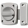 Sayayo Chiavistello Serratura Porta Scorrevole Bullone Rotante Bullone Chiavistello Serratura Antifurto per Porte Interne Chiavistello per Porta in Legno Serratura Bagno, Argento, EMS250U-LS