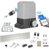 Ansobea Porta scorrevole 370 W, WiFi, elettrica fino a 800 kg, 12 m/min, apriporta Bluetooth, garage 2 telecomandi