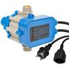 Lospitch Pressostato Controller Pressione,Comando per pompa con indicatore di pressione, 10 Bar Regolatore di Irrigazione con cavo(blu）