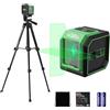 Funguard Livella Laser con Treppiede, 30M Autolivellante Verde Livello Laser Orizzontale e Verticale, 2 x Batteria AA, IP54 per Cantieri, Decorazione per la casa, DIY, Portatile