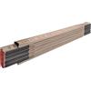 STABILA Metro pieghevole tipo 507 N, 2 m, scala metrica naturale, piastre articolate racchiuse, metro con doghe in legno sottili e altamente elastiche