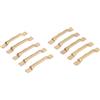 KOTARBAU® Set di 50 Pezzi di Ganci Seghettato 65x8mm Gancio per Quadri Gancio in Metallo Zincato Placcato in Ottone Pendente Clip a Coccodrillo Supporto per Viti Chiodi