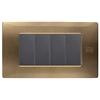 SIMON URMET PLACCA 4 POSTI COLORE BRONZO FLEXA 11804.BR