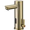 BODQEMR Rubinetto automatico per lavandino del bagno, senza tocco, con sensore di movimento, in ottone, con maniglia regolabile per controllo della temperatura, per uso domestico, commerciale e ufficio (corto