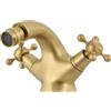VALAZ Rubinetto bidet retrò dorato antico design vintage bimando seria Adaja