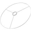 Homoyoyo Telaio in Ferro per Paralume Fai da Te Foro da 4 Cm, Accessorio per Lampade E27, Struttura Smontabile per Progetti di Illuminazione