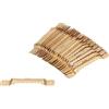 KOTARBAU® Set di 100 Pezzi di Ganci Seghettato 65x8mm Gancio per Quadri Gancio in Metallo Zincato Placcato in Ottone Pendente Clip a Coccodrillo Supporto per Viti Chiodi