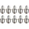Vilgftyiet Ingrassatore in acciaio, filettatura M10 x 1 mm, set da 10 pezzi, resistente alla ruggine e agli spruzzi, ideale per applicazioni industriali