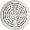 KOTARBAU® - Griglia di ventilazione argento satinato e rotonda, diametro 80 mm, con griglia di protezione dagli insetti