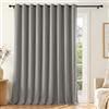 Deconovo Tenda Oscurante per Interni con Occhielli, 1 Pannello 300x245 cm, Tenda Termica Isolante per Camera da Letto e Soggiorno, Drappeggio Morbido ed Elegante, Grigio Tortora Chiaro