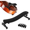 ffalstaff Spalliera per Violino 3/4 e 4/4 Regolabile Ergonomica in ABS con Imbottitura Morbida Antiscivolo e Sordina Inclusa (KIT-FLS-4/4_3/4)