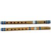 AARNAV Flauto Fipple e trasversale Set da principiante a professionale indiano in bambù flauto concerto scala naturale C 33 cm bambù indiano Bansuri Vansali Fipple e set trasversale