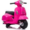 TURBO CHALLENGE - Vespa Gts - Portatore Elettrico - 119153 - Scooter - Rosa - Pronto per Guidare - Max 25Kg - Plastica - Batterie Ricaricabili - A partire dai 24 mesi