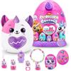 Rainbocorns Eggzania Uovo Sorpresa Pasquale Gattino Trixie, 20+ Sorprese, Peluche con Accessori, Regalo Pasqua Bambine (Kitten)