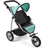 Bayer Chic 2000 - Passeggino per bambole Leon, passeggino da jogging, per bambini dai 4 agli 8 anni, grigio melange scuro, menta