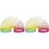 Simba Magic Spring Piuma Arcobaleno - Classica molla a molla in colori arcobaleno, 6 x 7,5 cm, giocattolo divertente per bambini a partire dai 3 anni in su, gioco a spirale, con piume colorate, regalo per