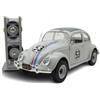 Jada Toys Disney Auto Herbie The Love Bug (19 cm) - Volkswagen Beetle modello auto in metallo con parti apribili, giocattolo per collezionisti e fan a partire dagli 8 anni in su