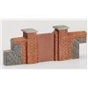 Hornby R8979 Skaledale 00 Gauge Brick Walling - Gates & Piers