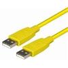 Unbekannt Cavo di collegamento usb tipo a maschio a USB Tipo A maschio, giallo, 0,6 m