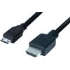 Transmedia HDMITM-cavo ad alta velocità, mini-spina (tipo C) su HDMI-maschio (tipo a), 1,0 m