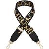YMYGCC Tracolla regolabile in tela for borse Cintura da 3,8 cm di larghezza ricambio Accessori for(Black)
