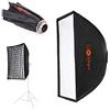 Luxlight Easy aperte ombrello Softbox e griglia | 60 x 90 cm | Bowens S-Type Fit | studio fotografico luce Modificatore per flash Strobe Monolight | Photogeeks